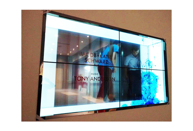 Splicing transparent LCD display